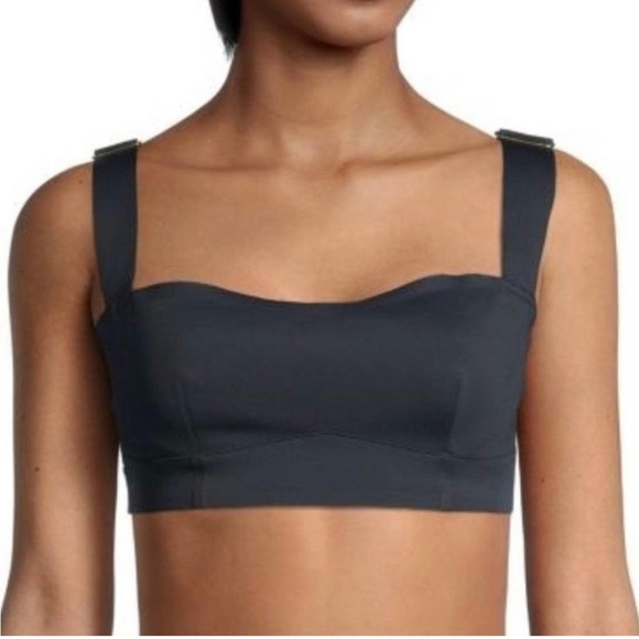 Free People Naomi Underwire Longline Bra, Size M, Black, New - Picture 2 of 7